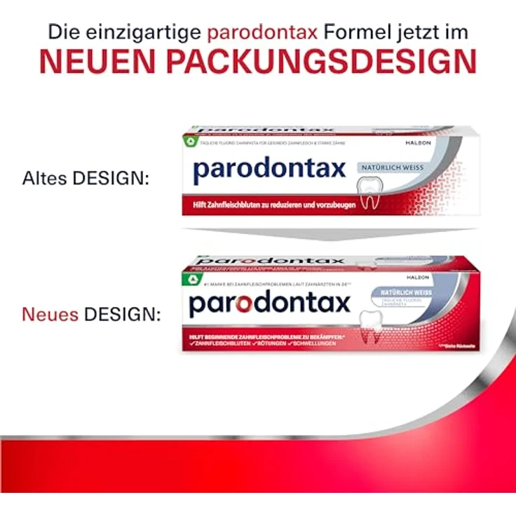 Parodontax Natürlich Weiss Zahncreme, hilft Verfärbungen zu entfernen und Zahnfleischbluten zu reduzieren, 75 ml – Bild 9