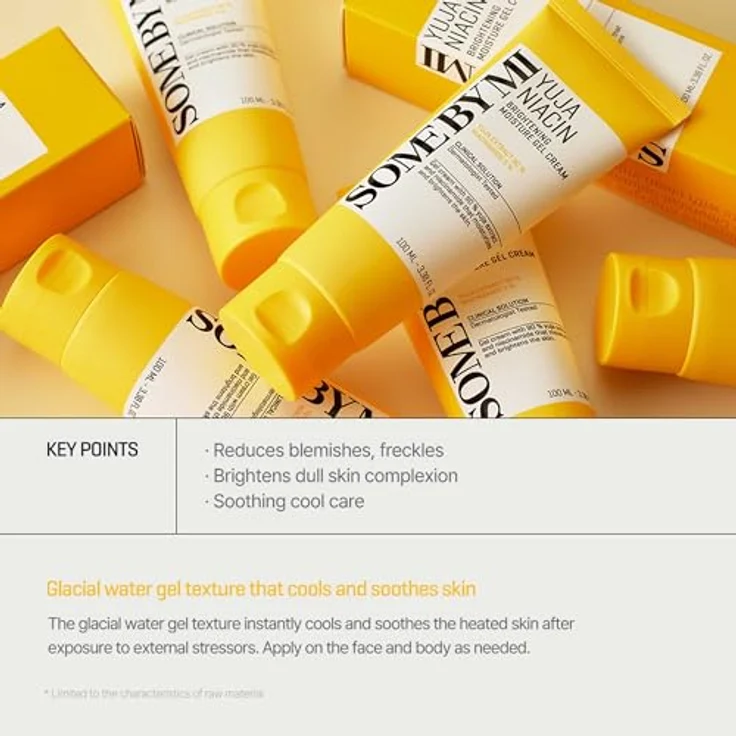 SOME BY MI 2024 Yuja Niacin Brightening Moisture Gel Cream, 100 ml, mit 10 Vitaminen, für ein stumpfes Aussehen, FSC-zertifiziert – Bild 4