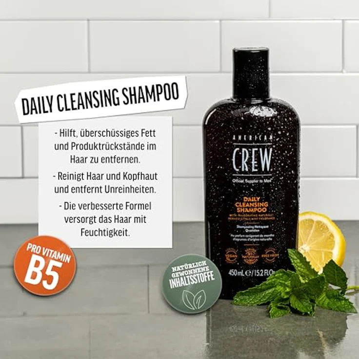 American Crew Daily Cleansing Shampoo 250 ml – Bild 4