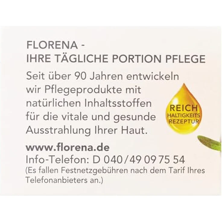 Florena Pflege Gesichtspflege Tagespflege Olivenöl 50 ml Tagespflege für Damen und Herren – Bild 5