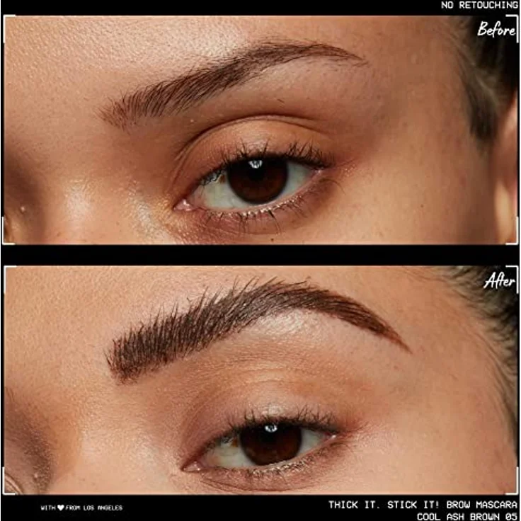 NYX Professional Makeup Thick it. Stick it! Thickening Brow Mascara Augenbrauengel 7 ml Nr. 05 - Cool Ash Brown – Bild 3