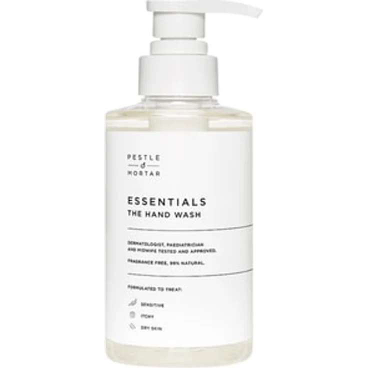 Pestle & Mortar Essentials The Hand Wash, Flüssigseife mit Haferkernextrakt und Vitamin E für alle Hauttypen, 300 ml