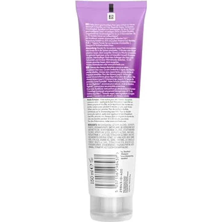 John Frieda Frizz Ease Unendlich Smooth Booster-Kur, 150 ml, für mitteldickes bis dickes, farbbehandeltes Haar, langanhaltende Frizz-Bändigung und Geschmeidigkeit – Bild 2