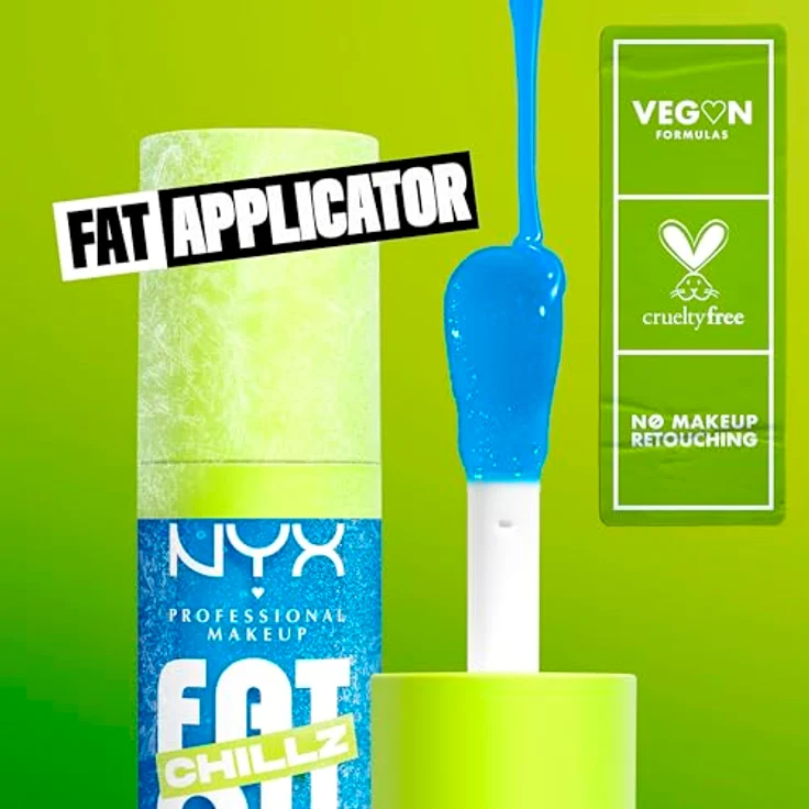 NYX Professional Makeup Fat Oil Chillz Lippenöl, kühlende Wirkung, Farbton Polar Peppermint, 4.8 ml – Bild 6