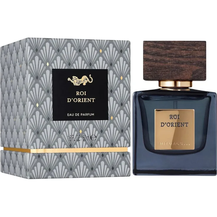 Rituals Roi d’Orient Eau de Parfum 50ml, Luxus Herrenduft mit rauchigem Bernstein, opulentem Moschus und feinem weißen Pfeffer