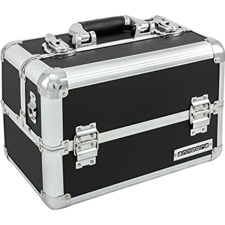 Anndora Beauty Case - Schwarz Silber – Bild 2