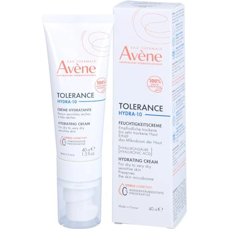 Avène Tolerance Hydra-10 Crema Hidratante 100% Natural 40ml, Gesichtscreme mit langanhaltender Wirkung, dermatologisch getestet – Bild 2