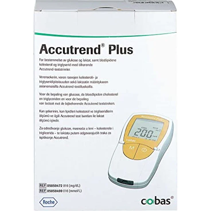 Roche Accutrend Plus, Blutanalysegerät für Cholesterin, Triglyzeride und Laktat, mg/dl, 1 Stück – Bild 4
