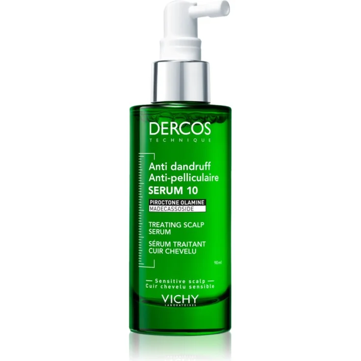 Vichy Dercos Serum 10, Pflegebehandlung gegen Schuppen, 90 ml, für beruhigte Kopfhaut und optimierte Feuchtigkeitsversorgung
