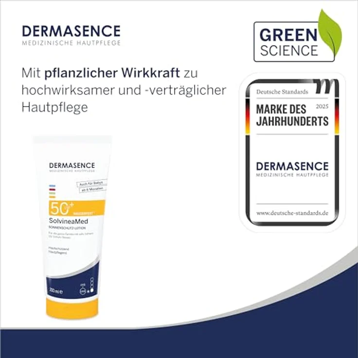 DERMASENCE SolvineaMed Sonnenschutz-Lotion LSF 50plus, wasserfest, 200 ml - Für die ganze Familie und Babys ab 6 Monaten, pflegt empfindliche Haut – Bild 5