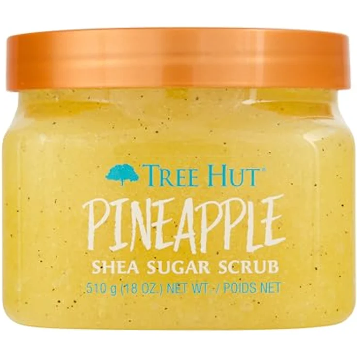 Tree Hut Pineapple Shea Sugar Scrub | Peeling-Körperpeeling entfernt abgestorbene, trockene Haut | Pflegende essentielle Körperpflege, 532 ml – Bild 1