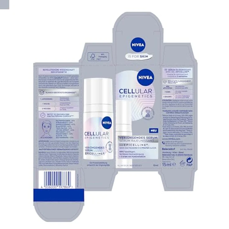 Nivea Cellular Epigenetics, Verjüngendes Serum mit Age Clock Technologie®, 15 ml – Bild 2