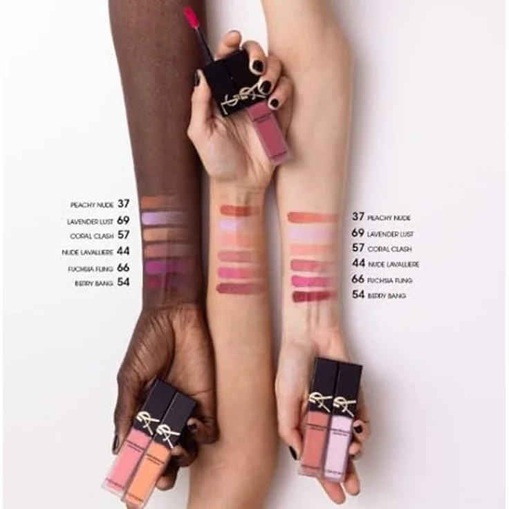 Yves Saint Laurent Make Me Blush Flüssiger Rouge, leichte Textur, lang anhaltend, 15 ml, Farbe 66 Fuchsia Fling – Bild 3