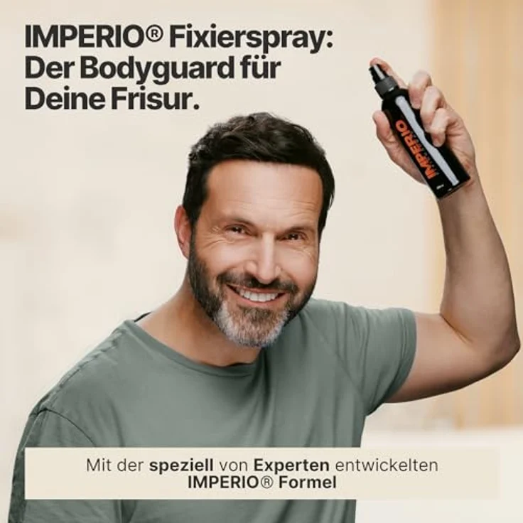 IMPERIO Fixierspray für Streuhaar & Schütthaar, spezielles Haarspray mit starker Fixierung, 250ml, umweltfreundlich, made in Germany – Bild 2