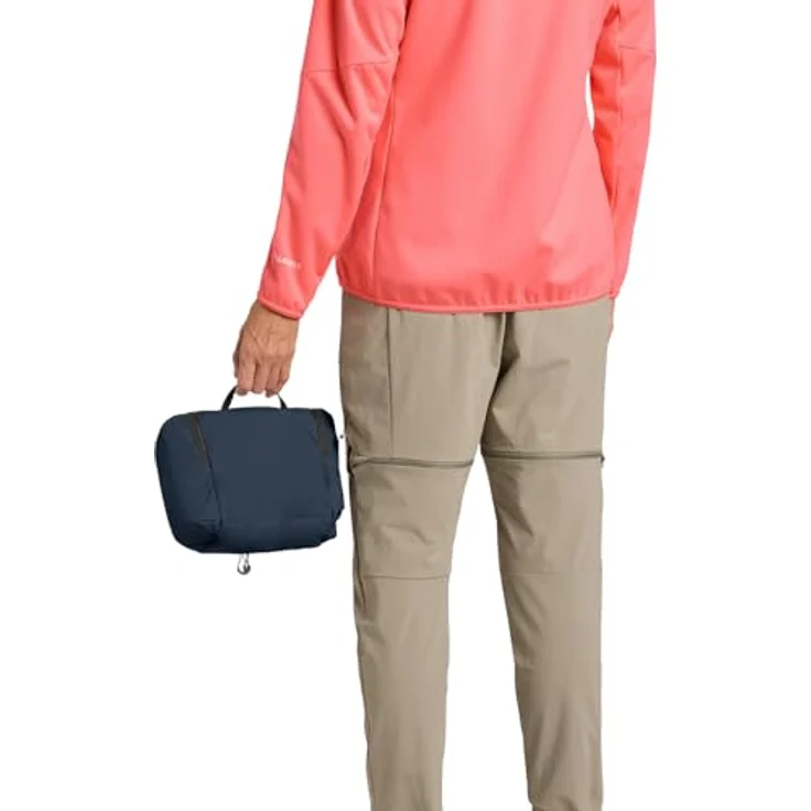 Jack Wolfskin WANDERMOOD WASHBAG, Beauty Case mit 6 Innenorganisierern, verstaubarem Aufhängehaken und abnehmbarem Spiegel – Bild 3