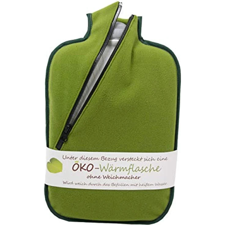 Hugo Frosch Eco Classic Comfort with Softshell Cover and Insulating Zip Wärmflasche, Bambus, Einheitsgröße – Bild 5