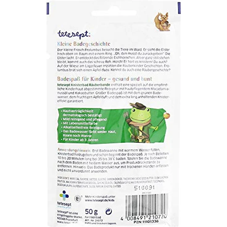 TETESEPT Kinder Badespaß Knisterbad Räuberbande 50 g – Bild 2