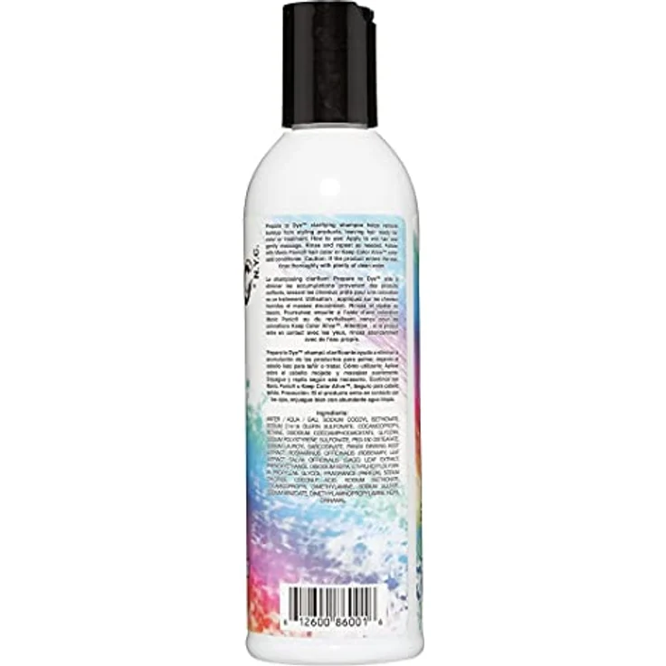 Manic Panic Prepare To Dye Clarifying Shampoo, Vegan & Cruelty Free, 236ml - Für optimale Farbvorbereitung, entfernt Öle, UV-Schutz, mit Ginseng- und Rosmarinextrakt – Bild 2