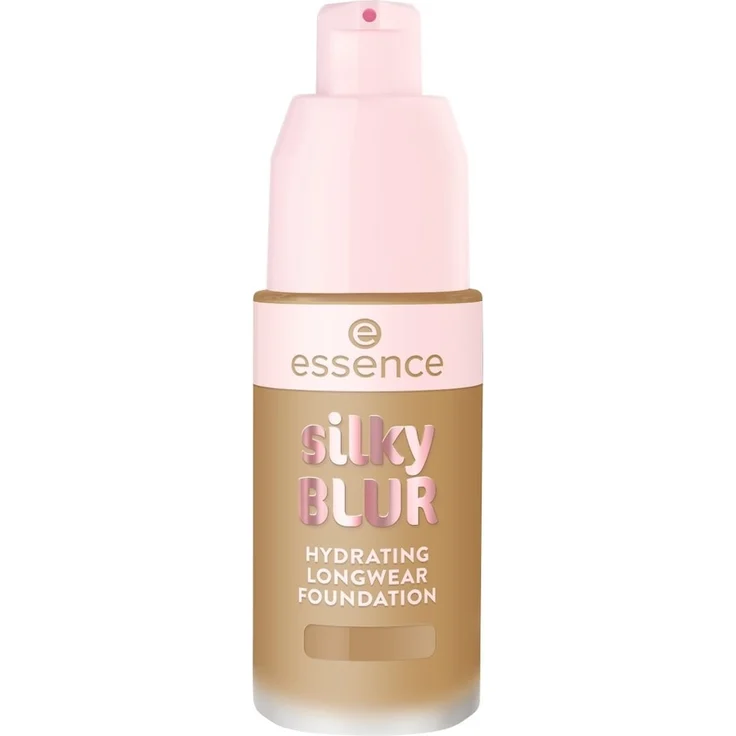 Essence Silky Blur Hydrating Longwear Foundation, 30 ml, mittlere Deckkraft, Kaktusfeigenextrakt, Farbe 195
