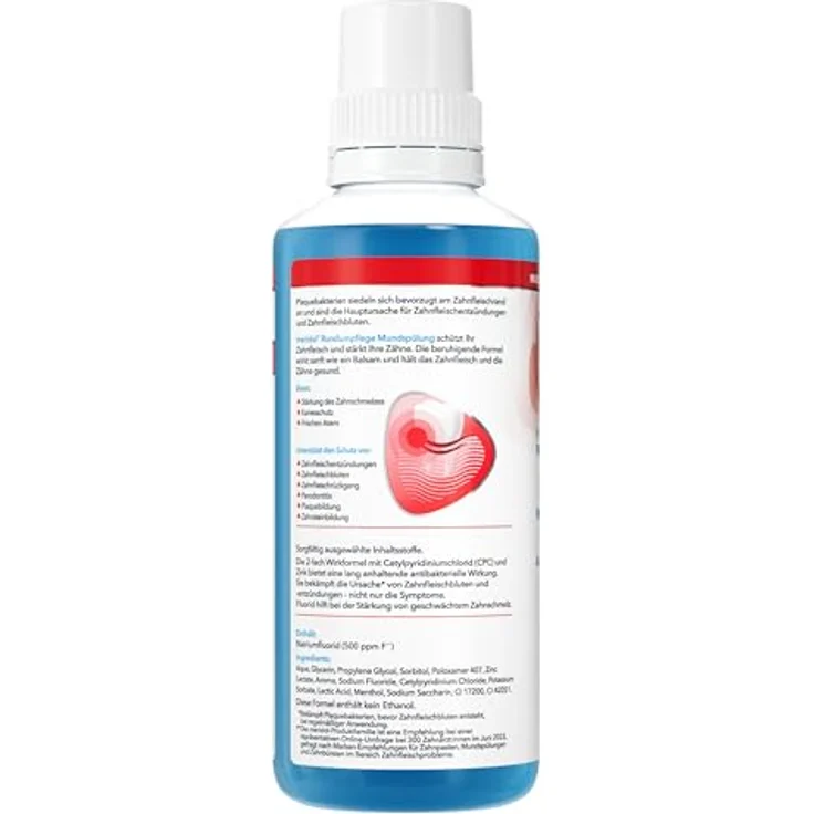 Meridol Rundumpflege Mundspülung, 400ml für umfassende Mundhygiene – Bild 3