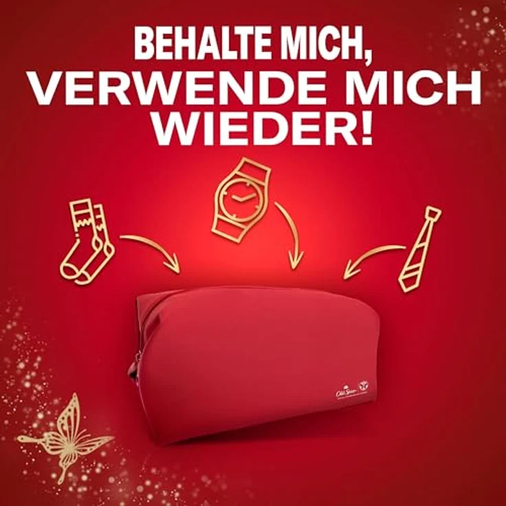 Old Spice Tomorrowland Geschenkset, Sonderedition mit Kulturtasche, Deostick 50 ml, Deospray 150 ml, Duschgel 250 ml, spritziger Zitrusduft – Bild 5