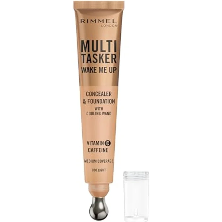 Rimmel Multi-Tasker Wake Me Up Concealer, zur Verjüngung der Gesichtshaut, Farbton 30 Light, 20 ml – Bild 2