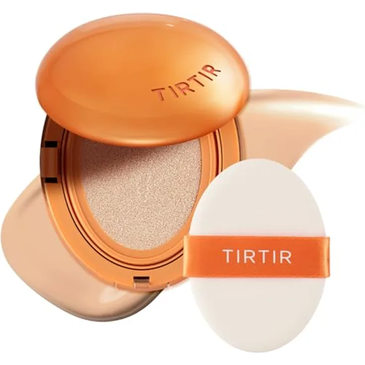 TIRTIR Mini-Maske, Concealer für Ai Filter Cushion Foundation, Halbmatte Oberfläche, Bis zu 72 Stunden Deckkraft, 22N Shell Beige, 0,15 Unzen