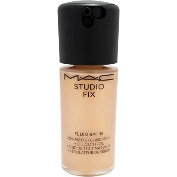 MAC Studio Fix Fluid SPF 15 24Hr Matte Foundation plus Ölkontrolle, NC25 by MAC for Women, Foundation, 24 ml, Mittleres bis vollständig aufbaubares Cover, mattes Finish, Spectrum LSF 15 Schutz – Bild 2