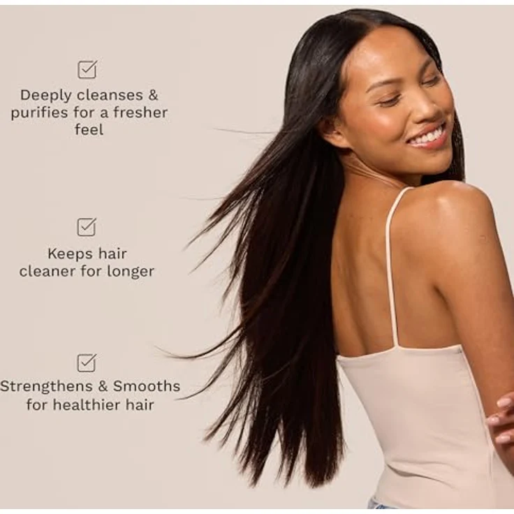HAIR BURST Shampoo für Haarwachstum für Frauen, für fettiges Haar, reinigt und reguliert, reduziert Haarausfall, mit Kokos und Avocado, 350ml – Bild 3