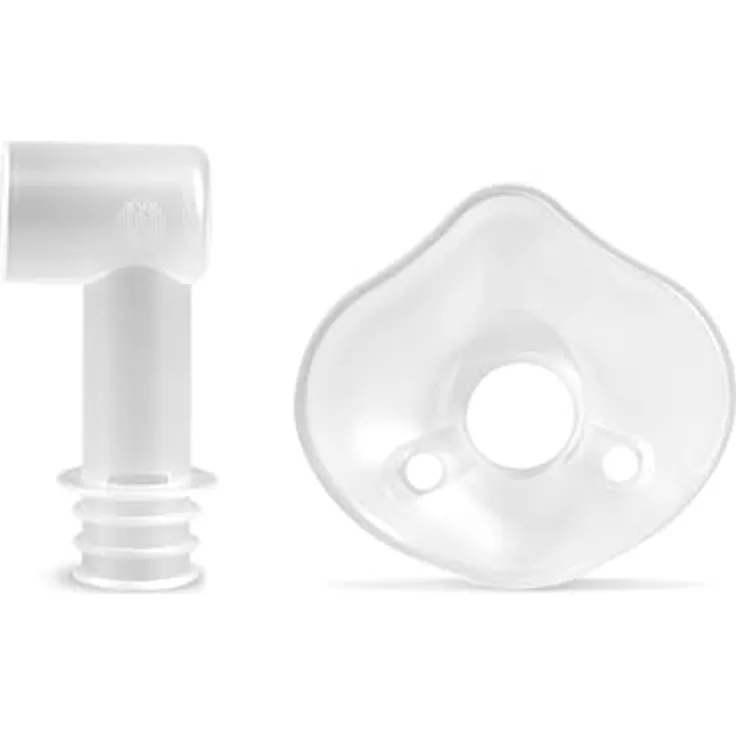 PARI BABY Maske Grösse 1 mit BABY Winkel, Inhalationsmaske für PARI Vernebler, aus robustem Polypropylen, einfach zu desinfizieren