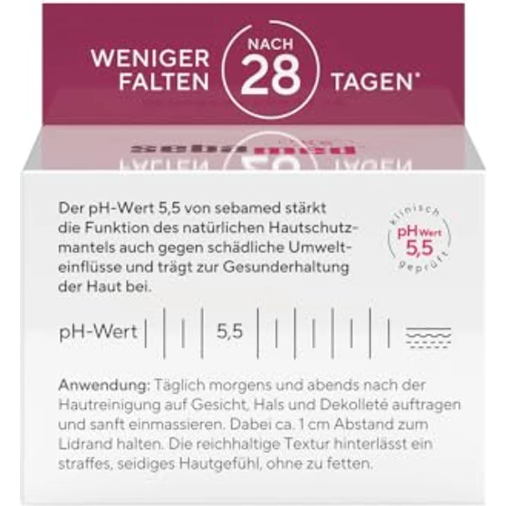 Sebamed Anti-Aging Faltencreme Falten-Filler, Feuchtigkeitspflege mit 3-fach Hyaluron Komplex, mindert Falten nach nur 28 Tagen, 50ml – Bild 3