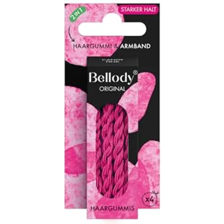Bellody® Original Haargummis - Sundance Edition - Geflochtener Haargummi mit starkem Halt, 4er Set, Damen Haarschmuck – Bild 3