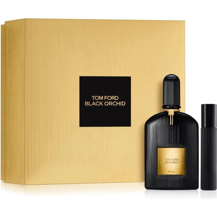 TOM FORD Black Orchid Set, Geschenkset für Damen mit 50 ml Eau de Parfum und 10 ml Miniatur, luxuriöse Verpackung