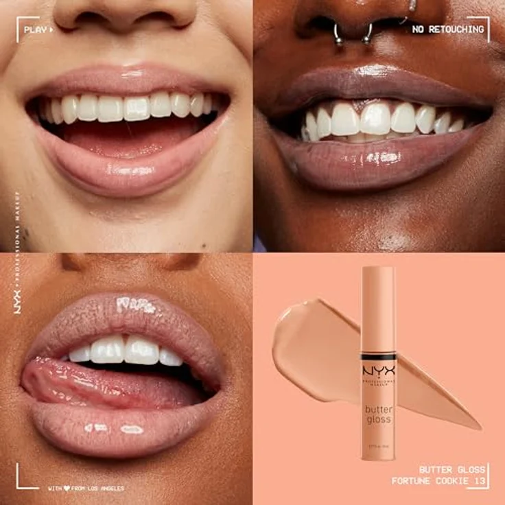 NYX Professional Makeup Lipgloss & Lipcream Butter Gloss Lipgloss Fortune Cookie 13 8 ml – Bild 3