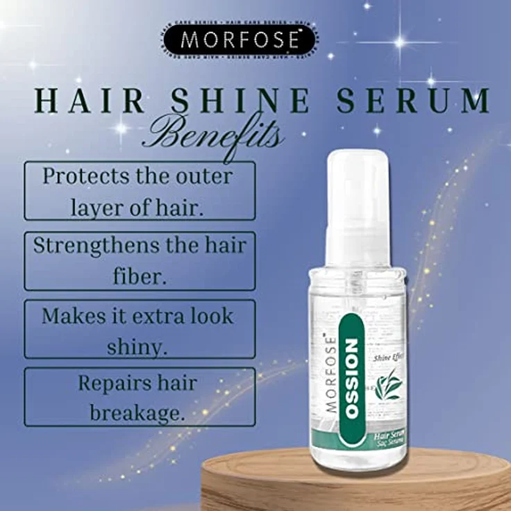 MORFOSE OSSION Hair Serum 100ml - Crystal Repair Glanz-Effekt Haarserum - Haarreparatur, Feuchtigkeitspflege, Anti-Frizz, Hitzeschutz - Für Alle Haartypen – Bild 2