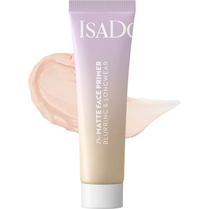 IsaDora The Matte Face Primer Blurring & Longwear, mattierender Make-up Primer für ein glattes Finish, 30 ml