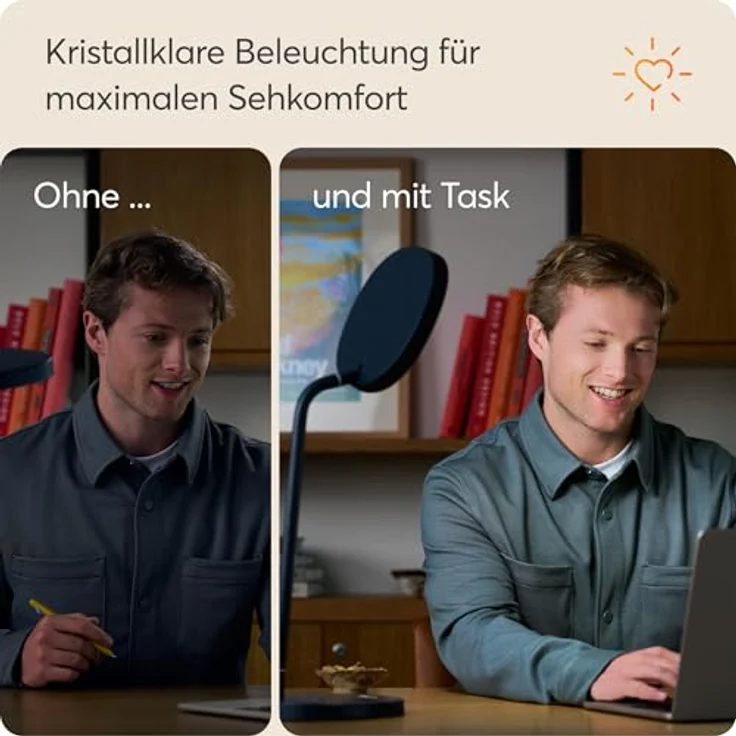 Lumie Task, Tageslichtlampe 10000 Lux, 15 cm LED Lichttherapie für Büro, schwarz – Bild 5