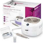 Beurer MP 200 StudioNails Pro, Maniküre-/Pediküre-Profistation 3-in-1 mit elektrischer Nagelfräser, UV-/LED-Lampe, Staubabsauger, 26.000 U/min, 9 Aufsätzen für Gel- und Acrylnägel