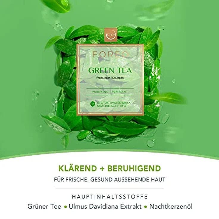 Foreo Gesichtspflege Intelligente Maskenbehandlung Ufo Mask green Tea 6 x 1 Stk. – Bild 3