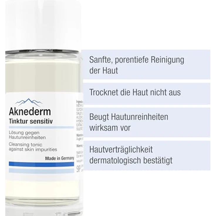 Aknederm Aknederm Tinktur sensitiv Anti-Akne 100 ml – Bild 2