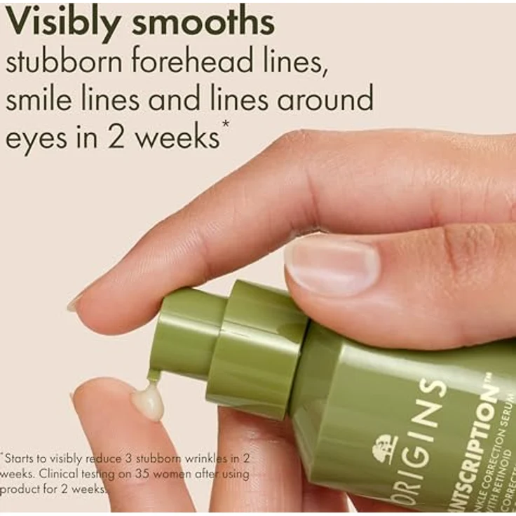 Origins Plantscription™ Active Wrinkle Correction Serum, Gesichtsserum gegen Falten, 48 ml, mit natürlicher Formel – Bild 2