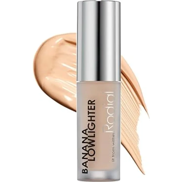 Rodial Banana Lowlighter Deluxe 1.6ml, flüssiger Concealer, gelber Unterton, feuchtigkeitsspendende Formel, Hyaluronsäure, Vitamin E, Koffein