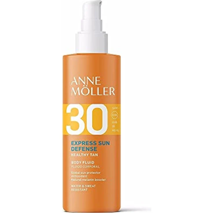 Anne Möller Express Sun Defense Body Fluid SPF 30, Sonnenschutz mit Global Defense Technology und Natural Melanin Booster, 175 ml – Bild 2