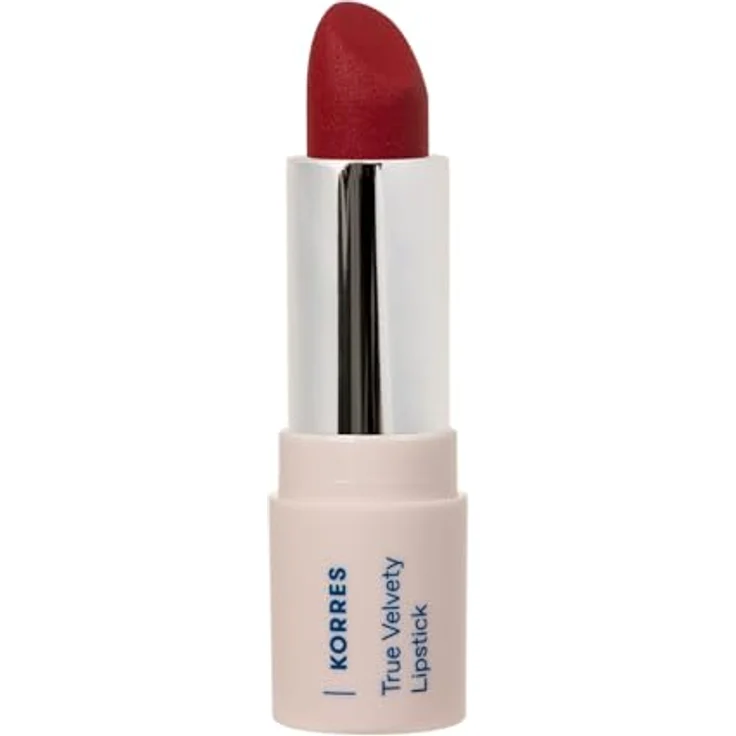 KORRES True Velvety Lipstick Vivid Red 55, roter Lippenstift mit hoher Deckkraft, cremiger Textur & semi-mattem Finish, 3g, vegan – Bild 1