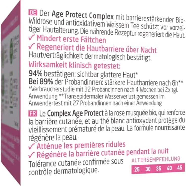 WELEDA Bio Glättende Nachtpflege Wildrose & Weißer Tee - Naturkosmetik Natural Aging Gesichtscreme mit Age Protect Complex, vegan, 40ml – Bild 2
