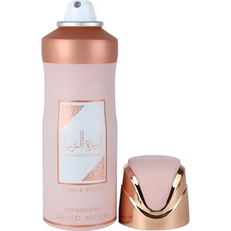 Lattafa Asdaaf Ameerat Al Arab Prive Rose, Parfümiertes Deodorant Spray für Damen, 200 ml, Blumig, Fruity, Musky, Sweet – Bild 2