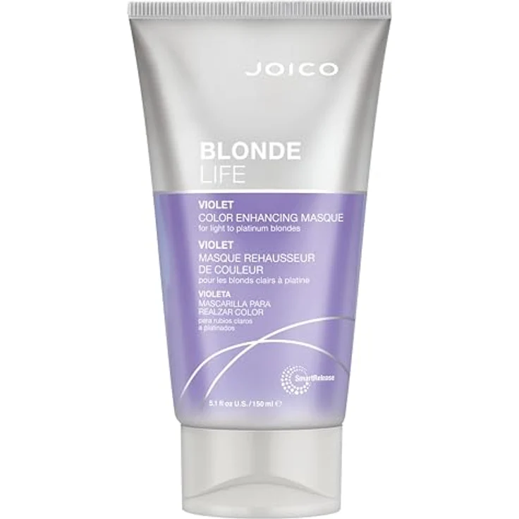 Joico BLONDE LIFE Color Enhancing Masque Violet, Haarmaske mit Hitzeschutz bis 232 °C und Anti-Haarbruch-Formel, 150 ml – Bild 1