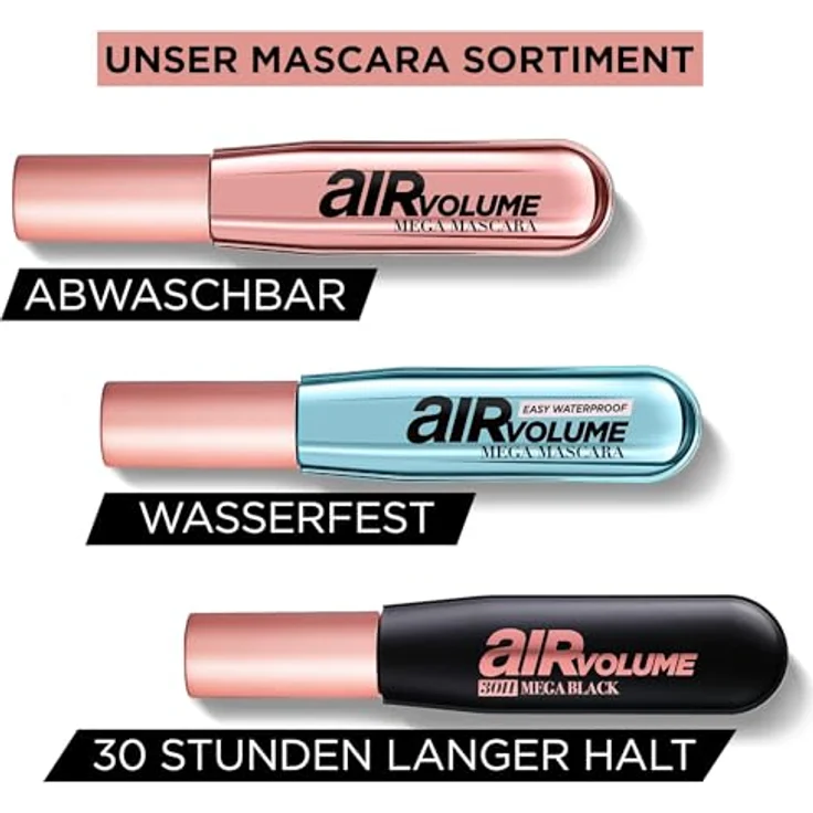 L'Oréal Air Volume 30H Mega Black Mascara 9.4 ml Nr. 0 - schwarz – Bild 5