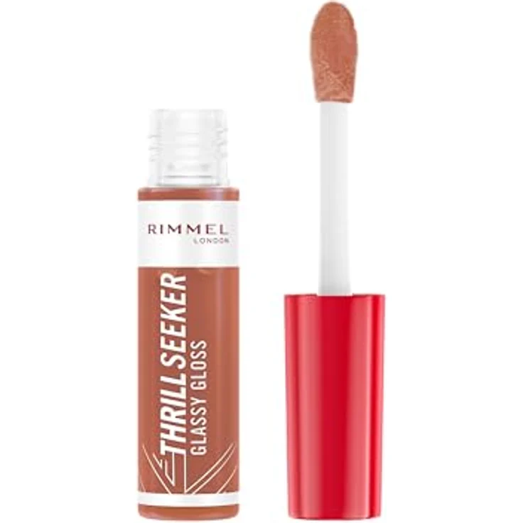 Rimmel London Thrill Seeker Glassy Gloss, Sweet Frosting, Lipgloss, Moisturizer, vegane Formel, 10 ml – Bild 2