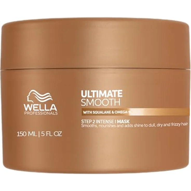 Wella Professionals Ultimate Smooth Hair Mask - Pflegende Haarkur mit Squalan & Omega 9 - Für trockenes, stumpfes & krauses Haar (150 ml) – Bild 1
